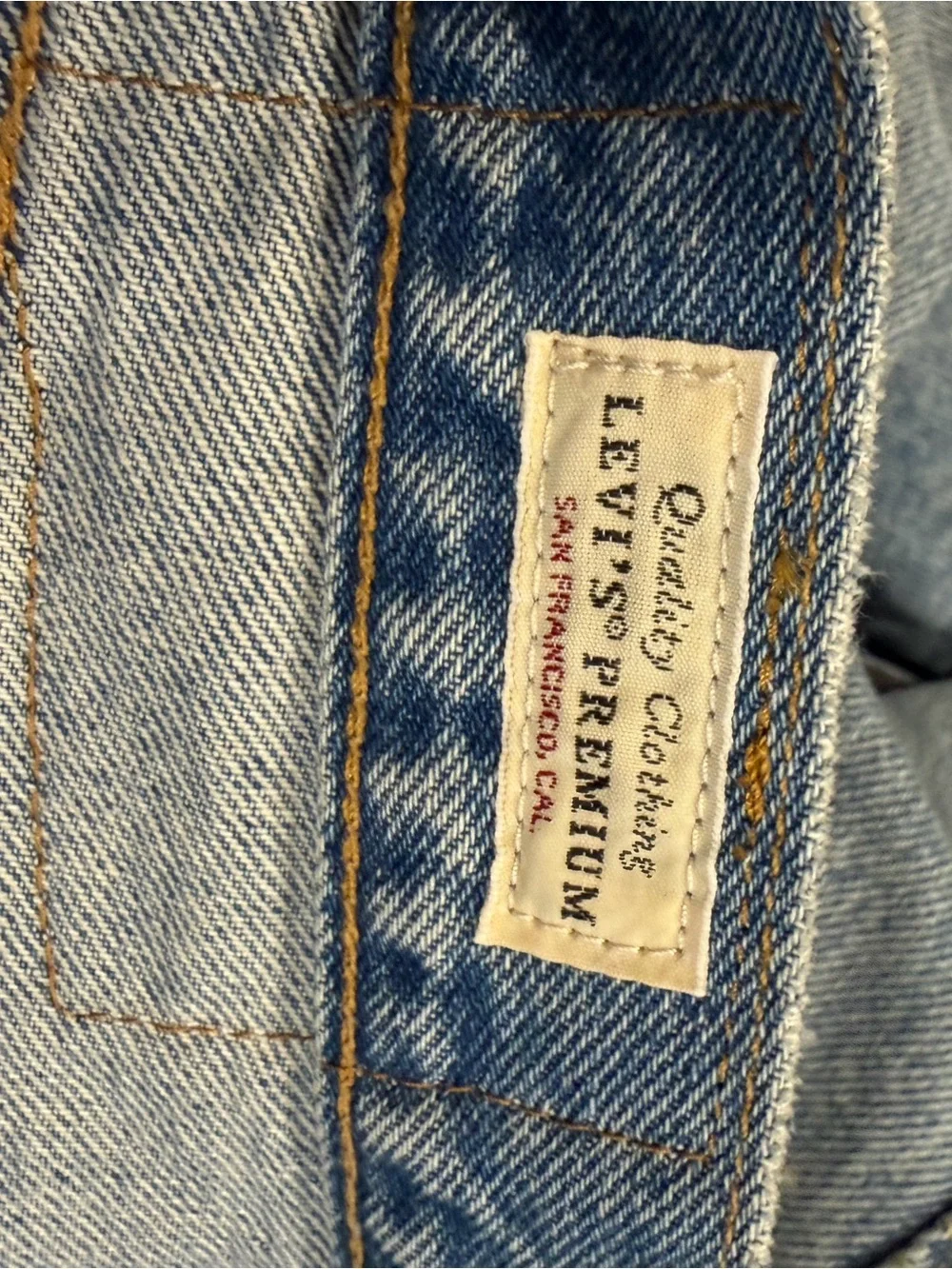 NWOT Levi's Light Blue Jeans with Dark Blue Patchwork